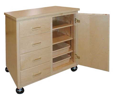 mobile art storage cabinet